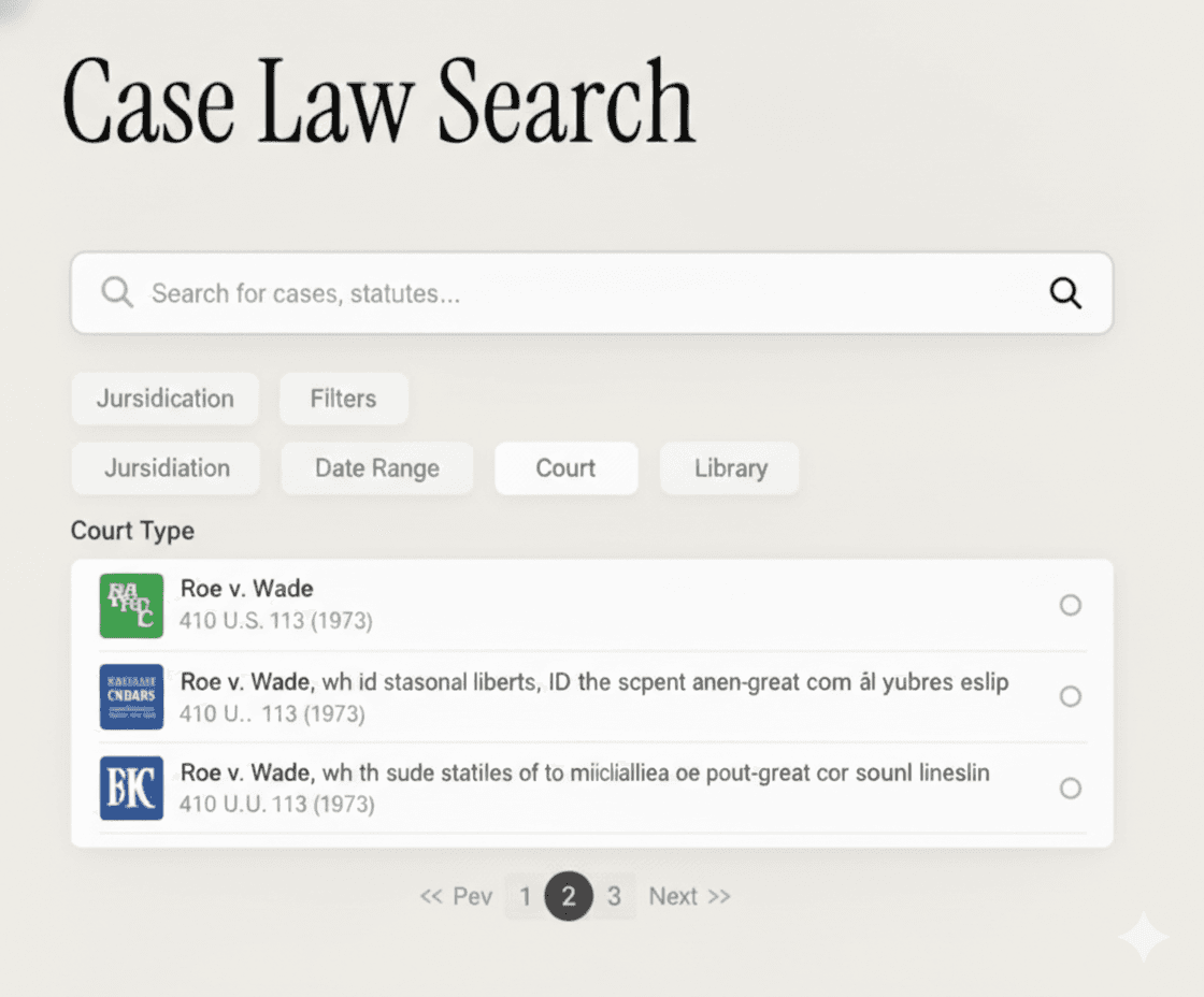 Case law search