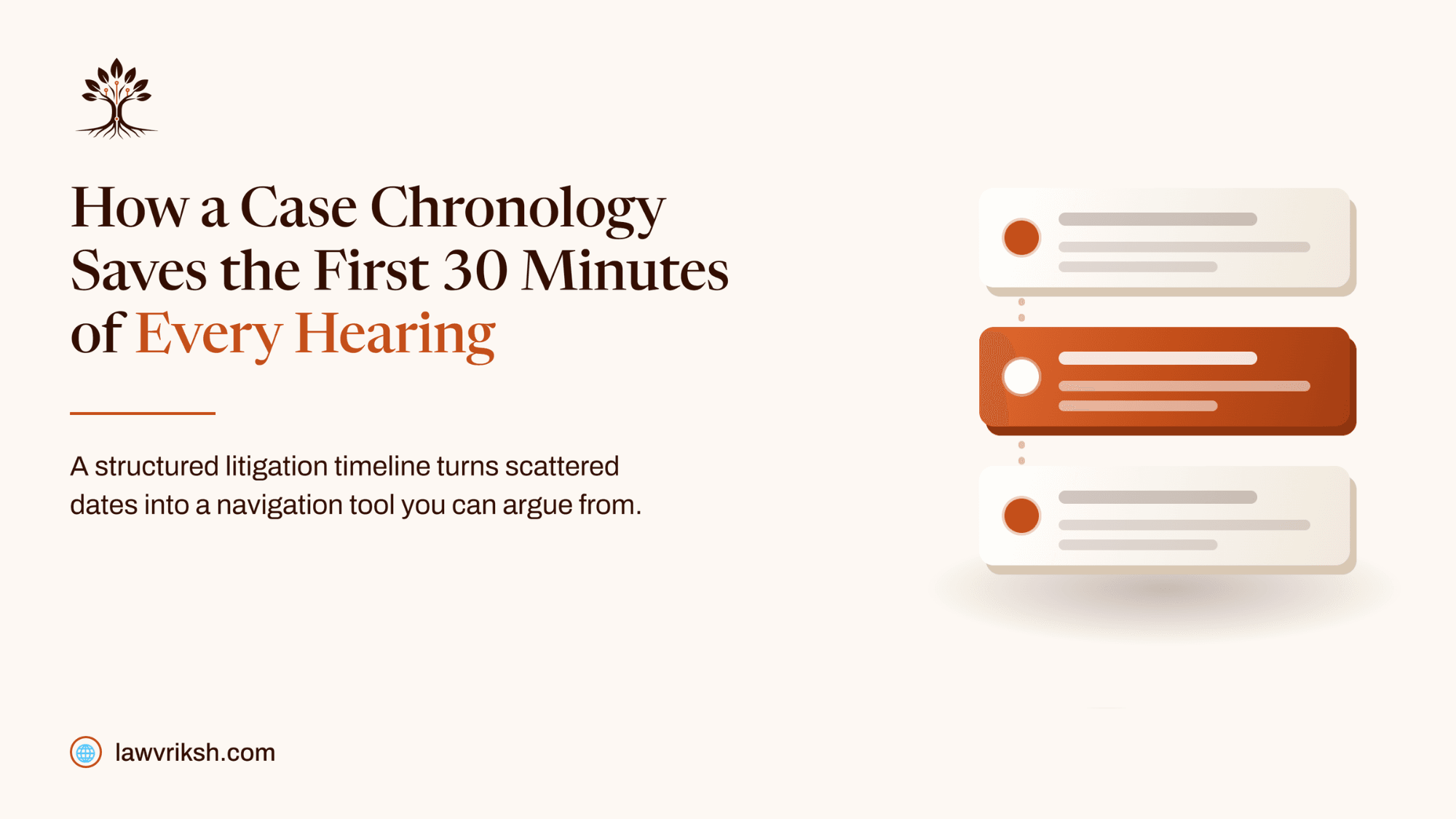 How a Case Chronology Saves the First 30 Minutes of Every Hearing: Hearing Preparation Guide featured image