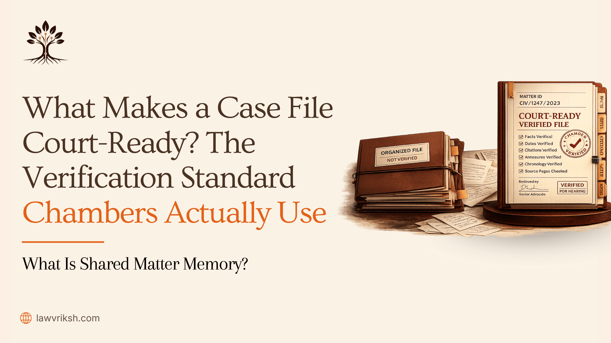 What Makes a Case File Court-Ready? The Verification Standard Chambers Actually Use featured image